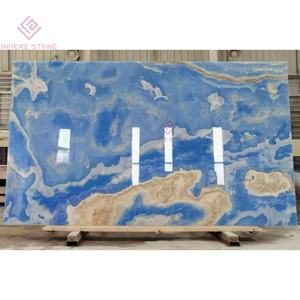 Pedra alta tecnologia ônix azul translúcido para paredes interativas museu biblioteca pisos hub inovação corporativa feature paredes - Product Image 3