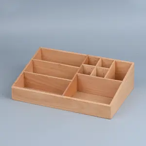 2022 new design Wooden Cosmetics and skin care products storage tray bottle storage tray