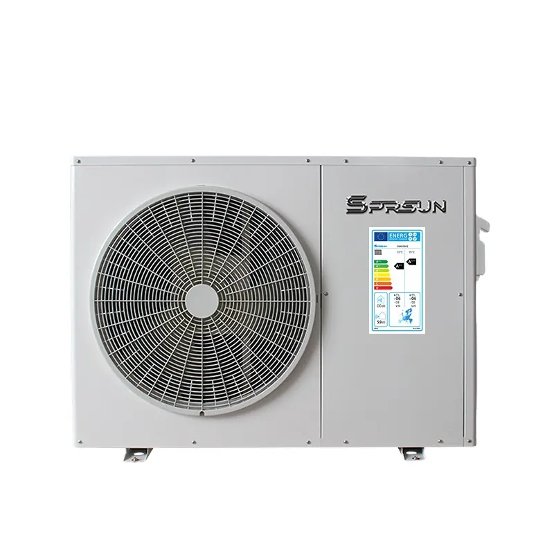 Carel smart control DC inverter air-source heat pump water heater heating and cooling 8KW 9KW