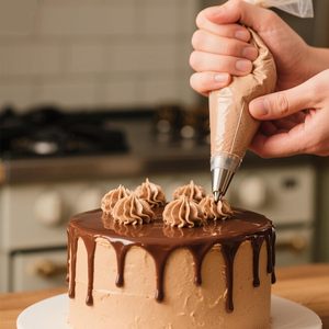 Ensemble de 122 douilles de poche à douille en acier inoxydable résistantes à la chaleur (formes étoile et feuille) 3 racloirs à pâte/2 raccords/16 douilles/2 attaches pour poche à douille (<span class=keywords><strong>12</strong></span> pouces) - Product Image 3