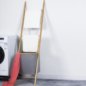 <span class=keywords><strong>Panier</strong></span> de rangement en bambou, sacs pour salle de bain, étagère à <span class=keywords><strong>linge</strong></span> multi-niveaux, pliable, écologique, pour ranger - Product Image 1