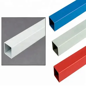 Plastic pipe white square plastic tubing black rigid ABS PP PVC PE HDPE pipe extrusion profile