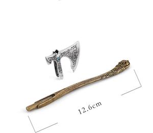 Leviathan Battle Axe VJ15 <span class=keywords><strong>God</strong></span> Metal <span class=keywords><strong>War</strong></span> axe Hatchet alla moda ornamenti in lega da uomo per regali Festival - Product Image 2