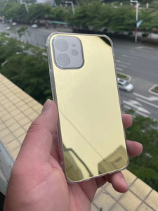 Pare-chocs hybride en silicone souple en plastique dur Compact pour étui <span class=keywords><strong>iPhone</strong></span> avec miroir de maquillage étui de téléphone d'angle antichoc pour Samsung - Product Image 2