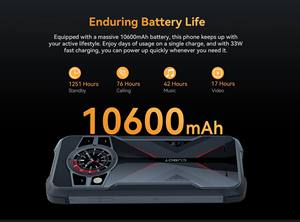 Teléfono Resistente CUBOT KINGKONG 9 de Alto Rendimiento, Pantalla FHD+ de 6.583 Pulgadas, 1080*2408, 120 Hz, Cámara Trasera de 100 MP, G99, 10600 mAh, Android 13, 12+256 GB - Product Image 5