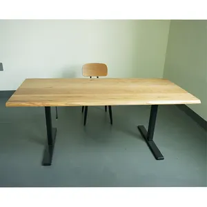 سطح طاولة خشبي عتيق من خشب البلوط من الخشب الصلب أثاث صيني عتيق سطح طاولة خشبي للولائم