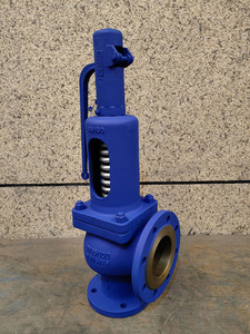 Thép Đúc Góc Hướng Dẫn Sử Dụng Áp Lực Nước Cứu Trợ Van Mặt Bích Đầy Đủ Nâng Micro Mở An Toàn DN50 PTFE Niêm Phong Có Thể Điều Chỉnh Chun Thương Hiệu - Product Image 3