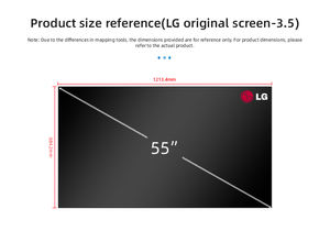จอวิดีโอวอลล์ LCD <span class=keywords><strong>LG</strong></span> 55 นิ้ว ไร้ขอบ 3.5 มม. แบบต่อเนื่อง 2x3 3x3 4x4 สำหรับแสดงผลโฆษณาเชิงพาณิชย์ - Product Image 3