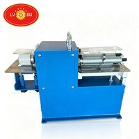 LVBU Doppelkopf-Lederschneidemaschine 0-120mm Schnittbreite Ledergürtel-Schneidemaschine für die Produktion von Taschen- und Uhrenarmbändern