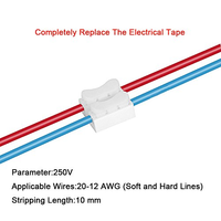 Connecteur rapide à sertir CH2, bornier de type pince pour câble, idéal pour la connexion de fils de bande LED