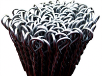 Fil de ligature en boucle pour balles, fil de ligature double torsion galvanisé à chaud pour l'emballage de foin et de paille agricoles, fourni directement par l'usine