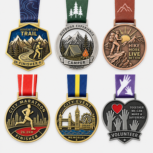 Medallas Personalizadas de Aleación de Zinc 3D para Carreras, Natación, Música, Escuela, Ajedrez, Karate, Baile, Espectáculos de Mascotas, con Cinta para Competencia - Product Image 3