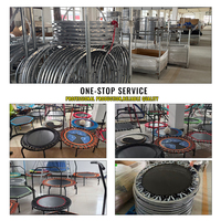 Venta Directa de Fábrica, Trampolín Interior para Gimnasio, Equipo de Ejercicio, Mini Trampolín con Barra Ajustable