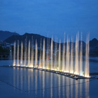 Fuente de Agua con Diseño Personalizado para Jardín Exterior, Fuente Musical, Espectáculo de Agua a Gran Escala para Grandes Eventos/Celebraciones