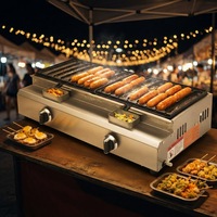 Machine à hot-dogs portable mini en gros, en acier inoxydable (qualité 304), multi-combustibles, machine à snacks avec revêtement de qualité alimentaire, facile à utiliser