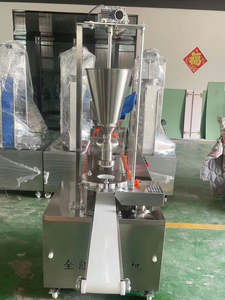 Harina Cubo doble Relleno comercial Automático Hacer Steam Bun Sopa Dumpling con máquina de relleno de carne a la venta - Product Image 5