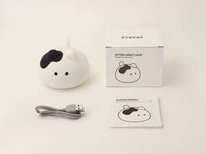 Veilleuse LED Créative en Silicone Mignon pour Enfant et Bébé, Lampe de Nuit LED Animaux pour Enfants, Lampe Chat Bébé Animal en Silicone - Product Image 6