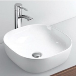 Lavabo <span class=keywords><strong>de</strong></span> salle <span class=keywords><strong>de</strong></span> bain simple à bord carré noir, à <span class=keywords><strong>poser</strong></span> sur comptoir, pour hôtel, appartement, dortoir, balcon - Product Image 4