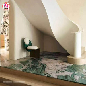 Botanic ngọc lục bảo Màu Xanh Lá Cây thạch anh tấm đánh bóng đá tinh thể tự nhiên cho biệt thự sang trọng bàn & sàn - Product Image 3