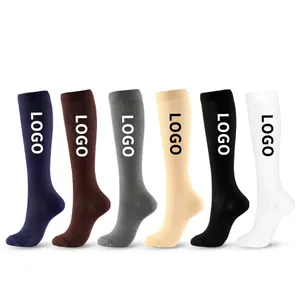 Futebol masculino meias compressão logotipo impressão homens Designer algodão esporte personalizado meias