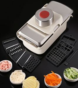 Custom New 10 Manual Plastic Pp <b>Vegetable</b> & Fruit Cutter With Stainless Steel Blades and Hand Protector - Product Image 2