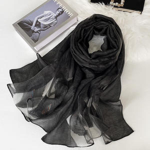 Sciarpa lunga moda in pizzo cavo sciarpa estiva nuova donna scialle in organza - Product Image 6