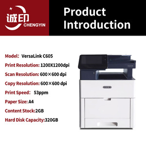 Imprimante de bureau multifonction couleur A4 99 % neuve pour Xerox VersaLink C605 avec une vitesse d'impression de 60 ppm et les fonctions d'impression/copie/scan - Product Image 6