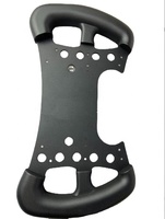 Fibre de carbone Sim jeu de voiture de course volant plaque manette de vitesse kit de bricolage poignées surmoulées en caoutchouc de Silicone pour