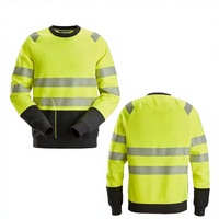 Camisa de Seguridad de Poliéster Reflectante de Alta Visibilidad, Personalizada, Resistente al Viento, para Hombre, Manga Larga, Ropa de Trabajo 2025