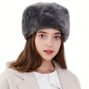 Wholesale Men Women Winter New Plush <b>Hat</b> European American Fashion Warm Thickened Faux Fur <b>Hats</b> - Product Image 6