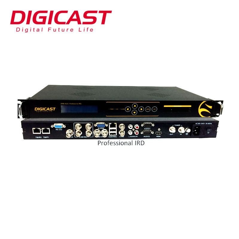 IRD MPEG2 H.264 decoder descifrado CI audio analógico digital video MPEG4 HD receptor de satélite