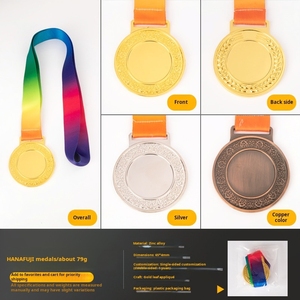 Médaille en métal personnalisée en alliage <span class=keywords><strong>de</strong></span> zinc, design 3D, pour la glisse sur glace, le judo, le badminton, vente en gros - Product Image 4