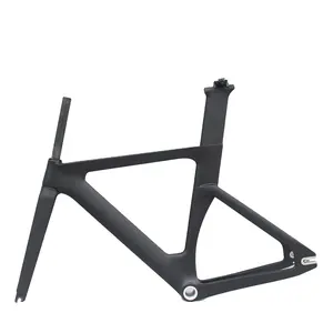 Aero Track bike Carbon frame new Carbon Track Frame UD matt BSA固定齿轮碳纤维自行车车架尺寸49/51/54厘米固定自行车