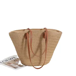 2013 Best Selling Lady Summer Shoulder Straw Beach Bags Summer Big Tote Straw Handbags For Women