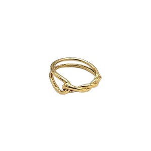 yunnique Geometric Twisted Knot <b>Ring</b> Gold Silver Unisex <b>Couple</b> Jewelry Everyday Wear - Product Image 5