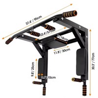 Barre de traction murale multifonctionnelle robuste pour fitness et musculation, tour de traction murale pour tractions et dips, vente en gros
