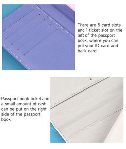 Обложка для паспорта с индивидуальным логотипом, маленький минимальный заказ, дорожный кошелек из искусственной кожи, индивидуальный Держатель для паспорта - Product Image 6