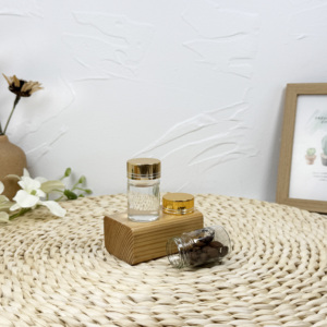 Bouteilles en verre tubulaires transparentes en verre borosilicaté de 30ml avec bouchon à vis en aluminium - Product Image 1