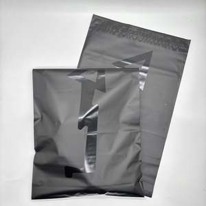 Sac d'expédition postal personnalisé avec logo UV, noir mat, biodégradable, recyclable, sacs d'expédition poly, 6x9 10x13 - Product Image 4