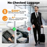 Sacs de compression sous vide imperméables réutilisables IP67 pour économiser de l'espace, 25L, avec pompe rechargeable sans fil pour valise et sac à dos