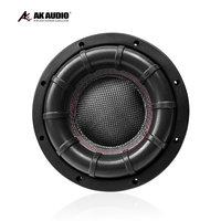 AK-S601 Haut-parleur de caisson de basses de 6.5 pouces 60W 4 Ohm + 4 Ohm Haut-parleur conique en fibre de verre pour DJ/Home cinéma/Audio de voiture avec boîtier porté