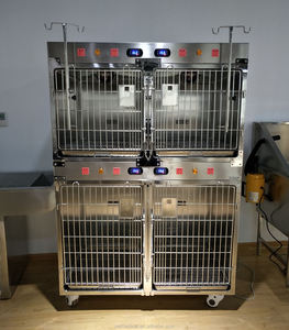 Pet kliniği ucuz fiyat veteriner araçları 304 paslanmaz çelik veteriner ICU kafes köpek oksijen kapı fiyatı ile - Product Image 4