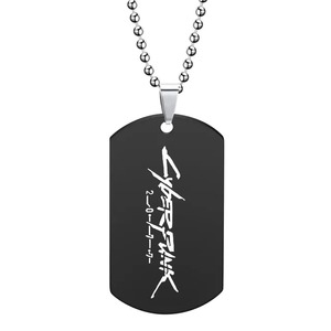 Anime Game <span class=keywords><strong>Cyberpunk</strong></span> <span class=keywords><strong>2077</strong></span> Collier Vincent Valerie Titane Acier Pendentif Halloween Mode Homme Femme Cosplay Accessoire Cadeaux - Product Image 3