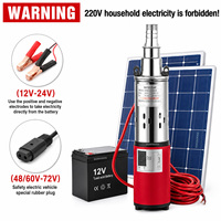 Pompe à eau propre électrique agricole, pompe submersible haute pression pour puits profonds, pompe à vis CC 12V/24V/48V/60V