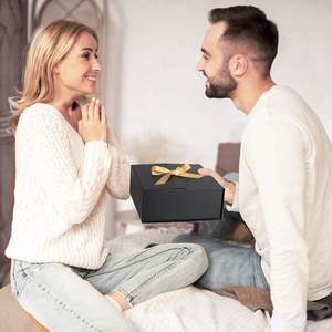 इत्र के लिए सरल सरल उत्कृष्ट काले धनुष फोल्डेबल उपहार बॉक्स के लिए अनुकूलन योग्य सरल उत्कृष्ट काले धनुष फोल्डेबल उपहार बॉक्स - Product Image 5