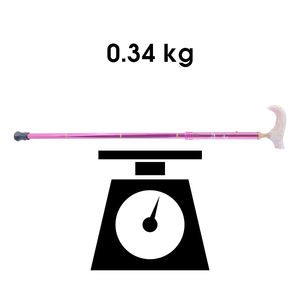 Bastón plegable de cinco secciones de aleación de aluminio con mango de mármol, logotipo personalizado, diseño elegante - Product Image 4