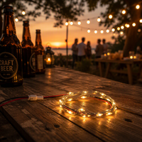 Guirlandes lumineuses LED en fil de cuivre, lumières féériques, connecteur JST, largement utilisées pour la décoration de boîtes cadeaux, l'éclairage de modèles
