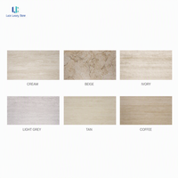 Luca Flexible Stone Aspect Travertin |   Carrelage souple en pierre MCM 1200x3000mm, panneau mural léger, intérieur/extérieur, sur mesure