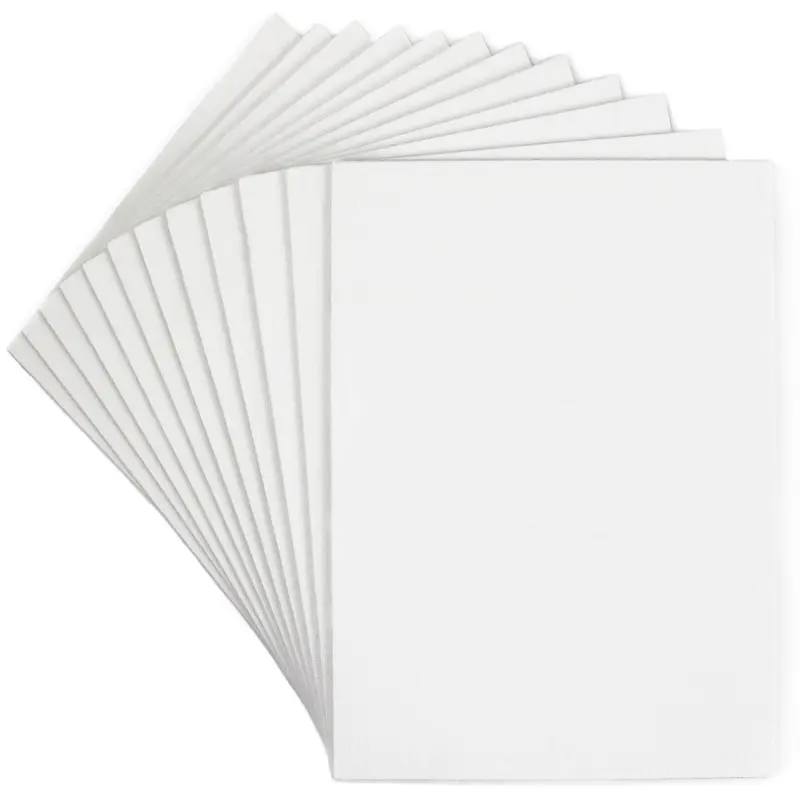 Artecho Wholesale 20*20cm Cotton Stretched White Blank Canvas panel For Artist Oil Painting Art Supplies