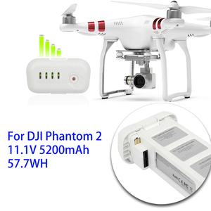 Yeni yüksek kalite 11.1V 57.7WH akıllı uçuş pil için DJI Phantom 2 Drone ruhu 2 pil 5200mAh değiştirmeleri - Product Image 2